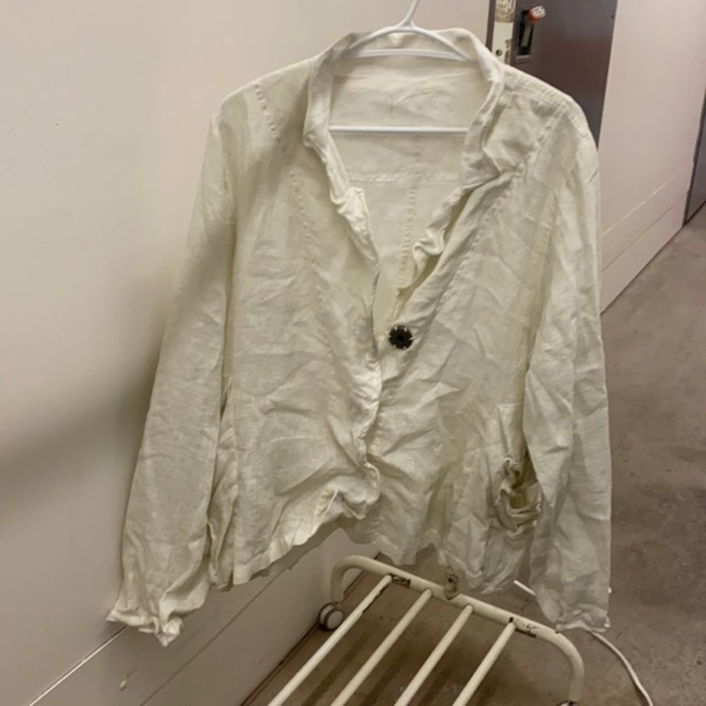 Barbara speer linen top